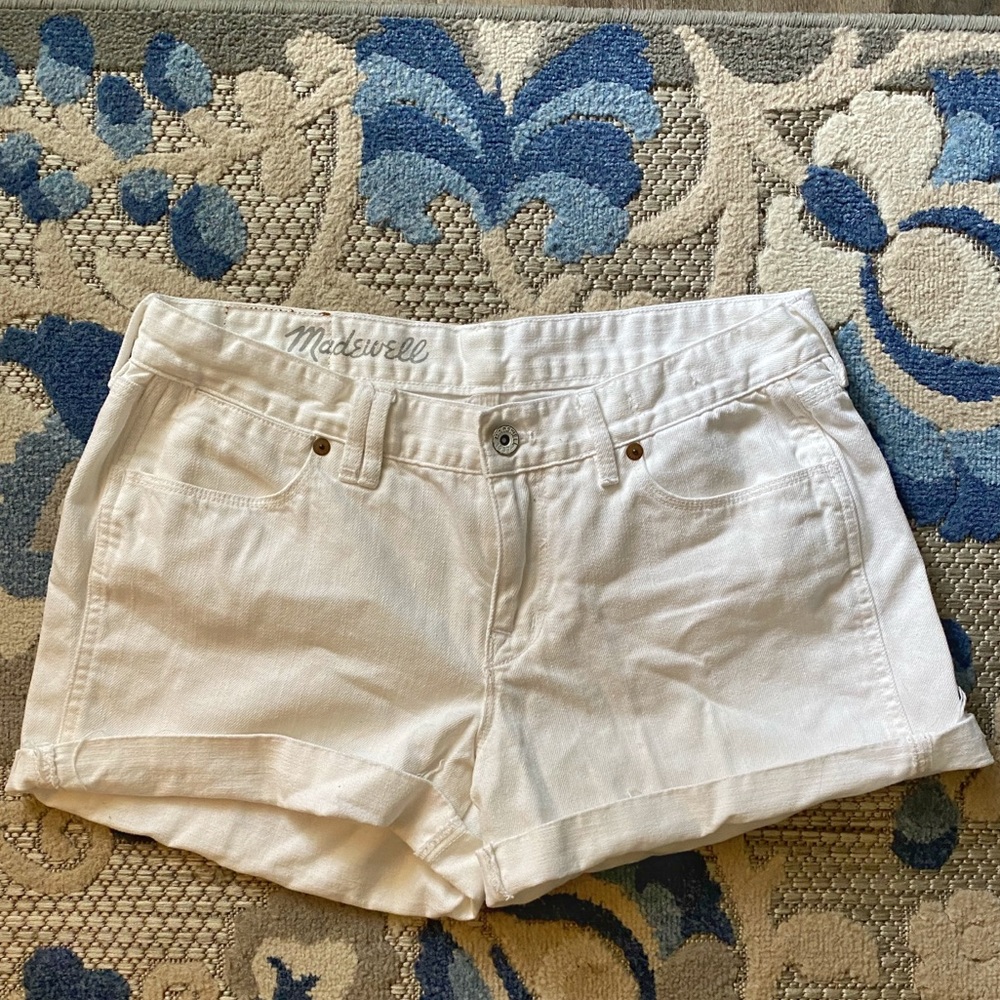 Madewell White Shorts Size 29